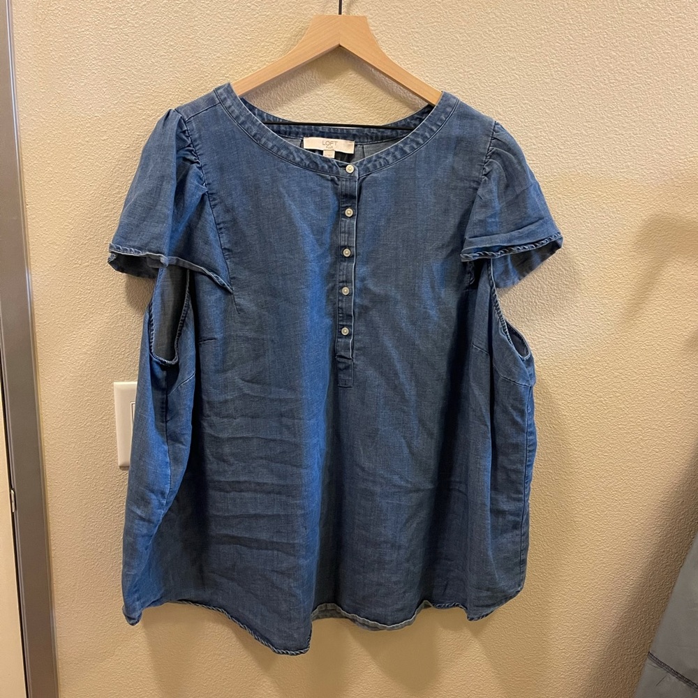 LOFT chambray shirt